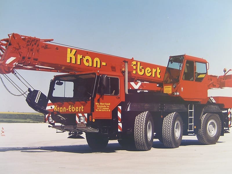 Historischer Kran-Ebert-Autokran aus den Anfangsjahren